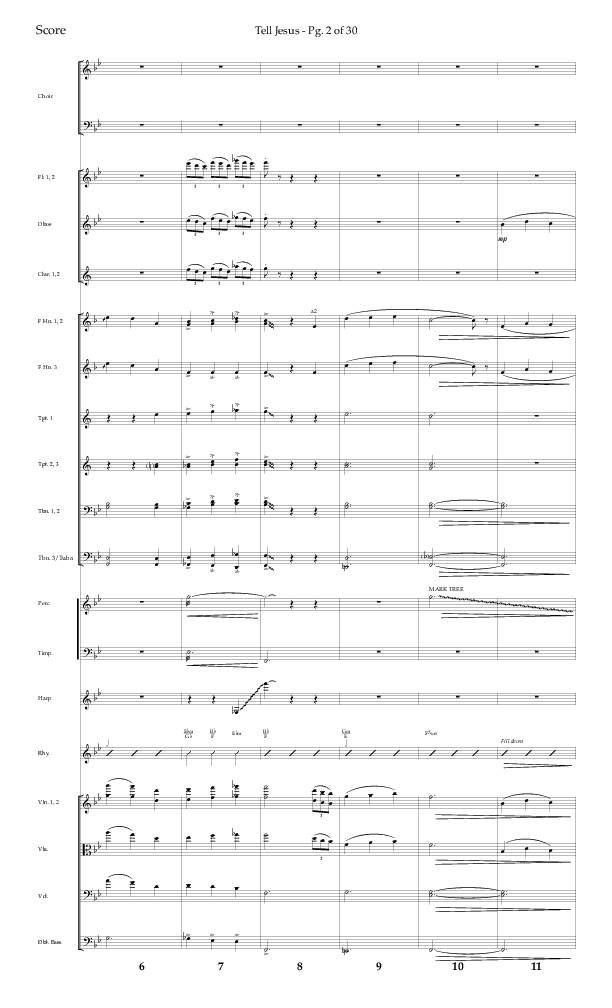 Tell Jesus (with I Must Tell Jesus) (Choral Anthem SATB) Orchestration (Lifeway Choral / Arr. Bradley Knight)