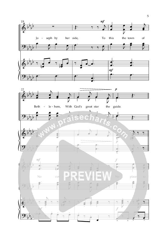 Mary Came A Riding (Choral Anthem SATB) Anthem (SATB/Piano) (Arr. Phillip Keveren)