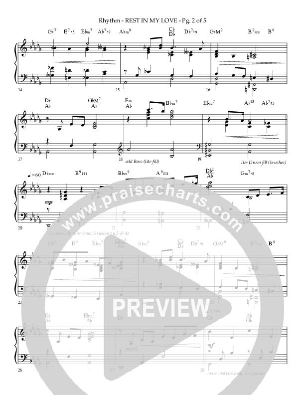 Rest In My Love (Choral Anthem SATB) Lead Melody & Rhythm (Arr. Philip Keveren)