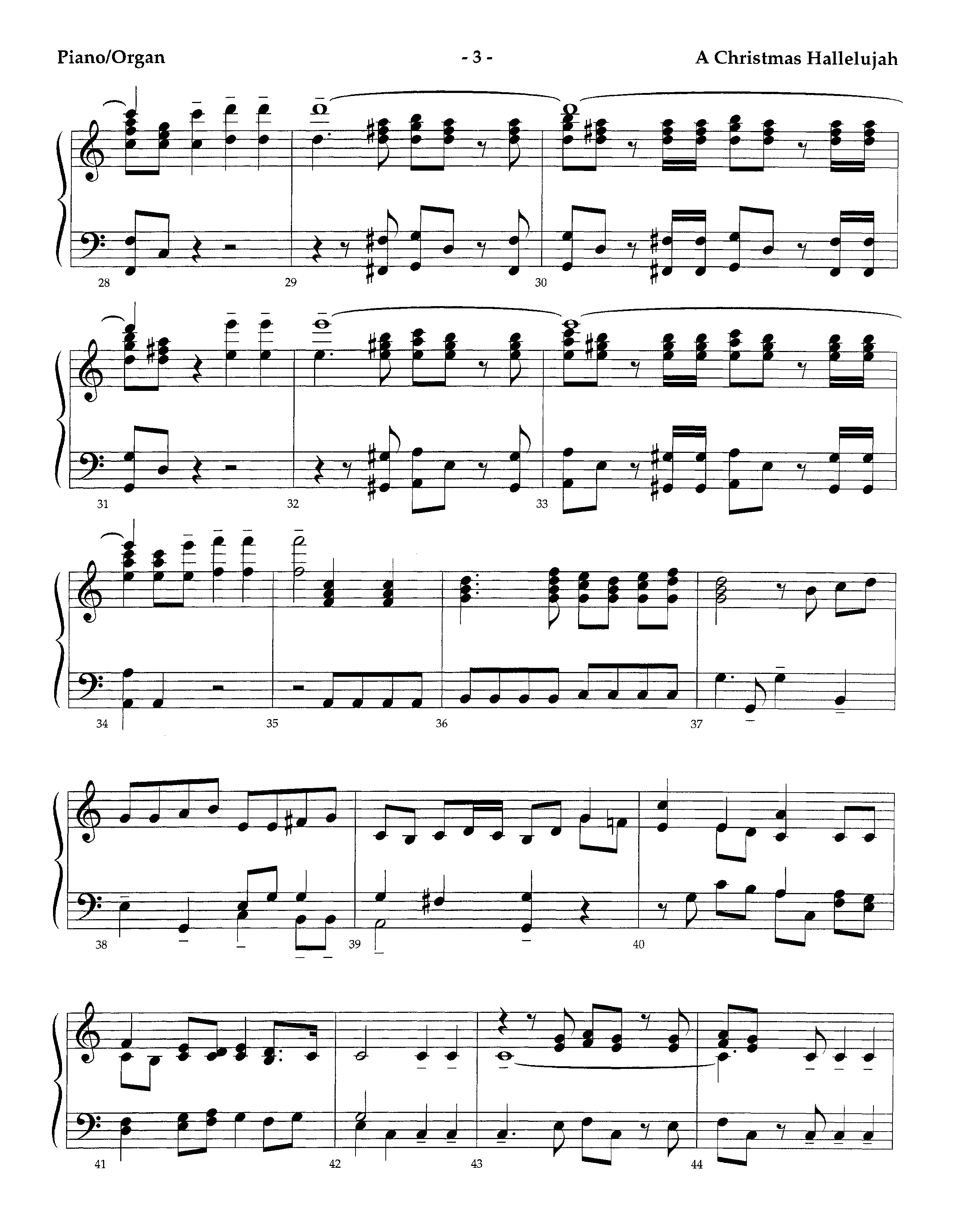 A Christmas Hallelujah (Instrumental) Piano Sheet (Lifeway Worship / Orch. Richard Kingsmore / Arr. Tom Fettke)