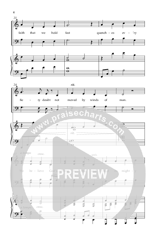 The Faith By Which We Stand (Choral Anthem SATB) Anthem (SATB/Piano) (Lifeway Choral / Arr. Phillip Keveren)
