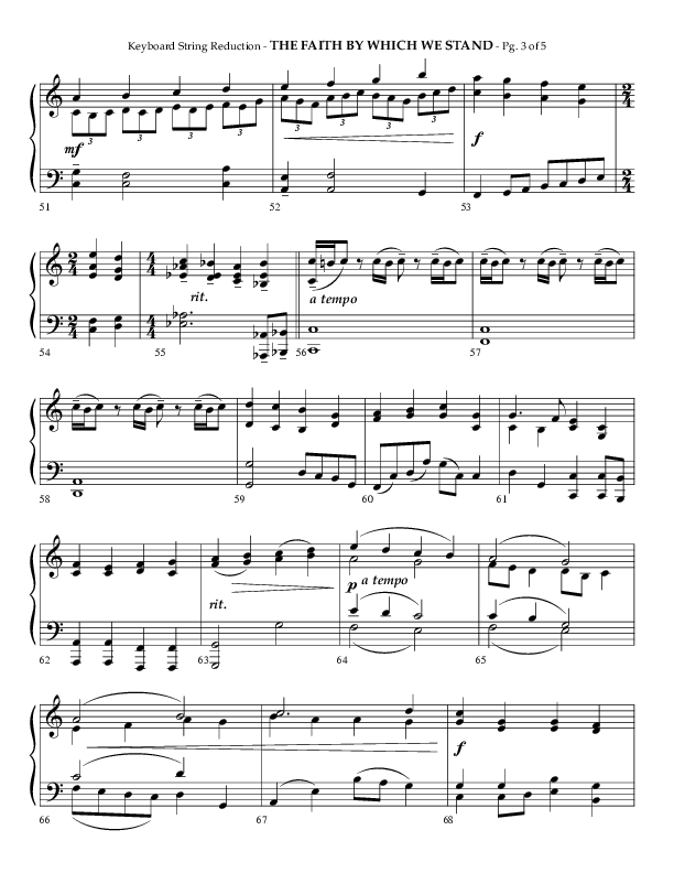 The Faith By Which We Stand (Choral Anthem SATB) String Reduction (Lifeway Choral / Arr. Phillip Keveren)