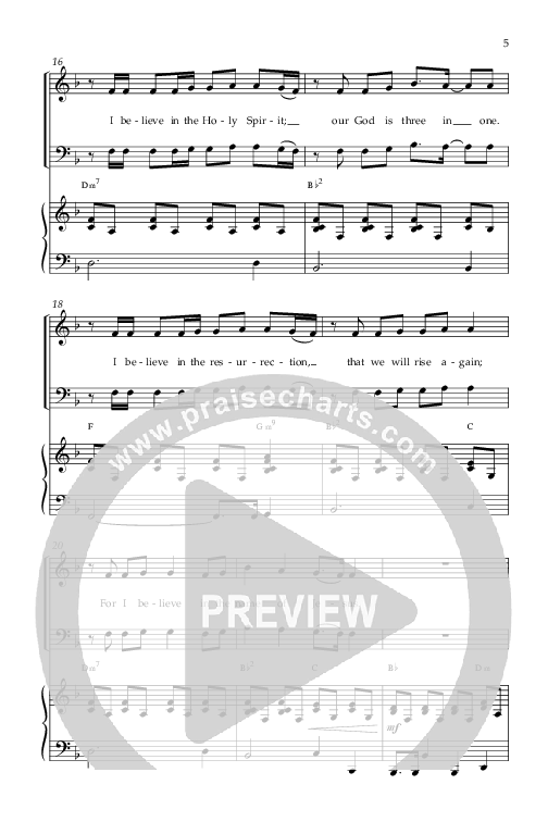 This I Believe (The Creed) (Choral Anthem SATB) Anthem (SATB/Piano) (Lifeway Choral / Arr. Camp Kirkland)