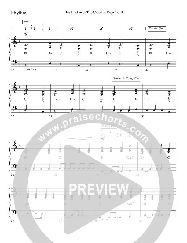 This I Believe (The Creed) (Choral Anthem SATB) Lead Melody & Rhythm (Lifeway Choral / Arr. Camp Kirkland)