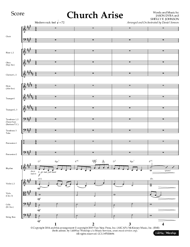 Church Arise (Choral Anthem SATB) Conductor's Score (Lifeway Choral / Arr. Daniel Semsen)