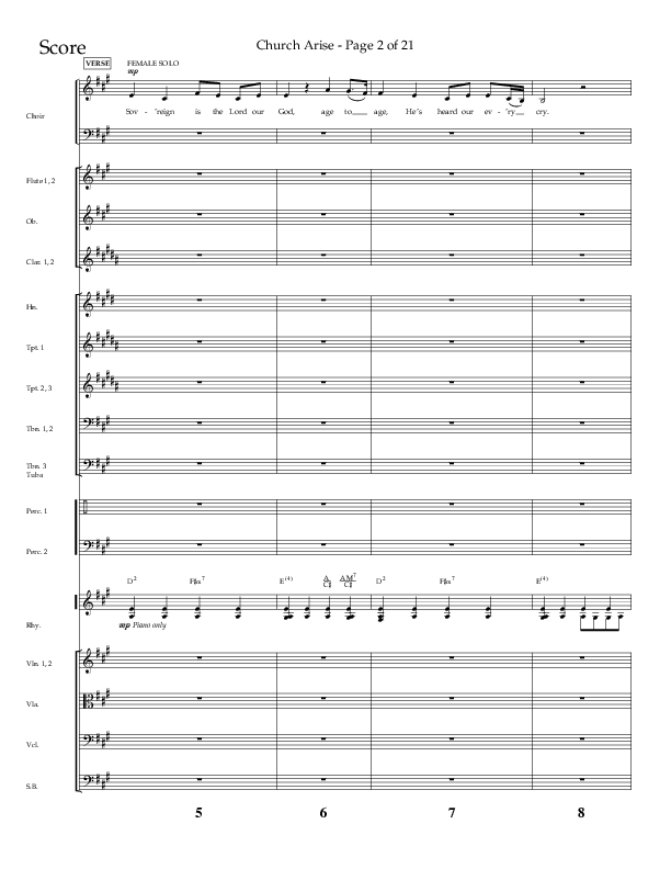 Church Arise (Choral Anthem SATB) Conductor's Score (Lifeway Choral / Arr. Daniel Semsen)