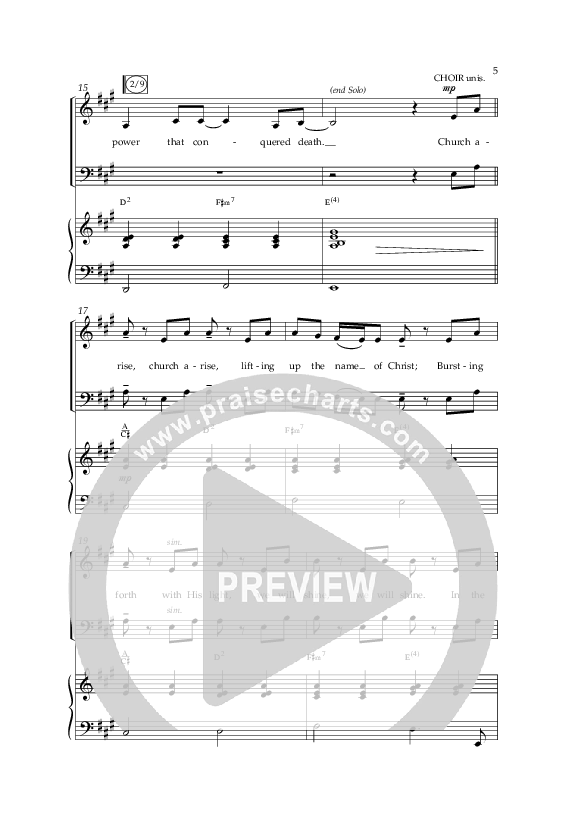Church Arise (Choral Anthem SATB) Anthem (SATB/Piano) (Lifeway Choral / Arr. Daniel Semsen)