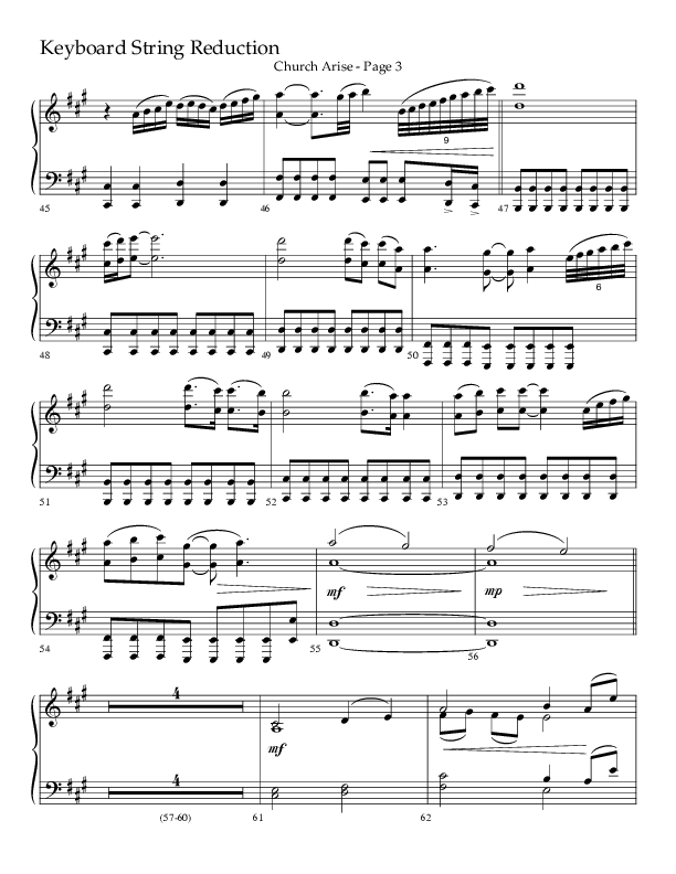 Church Arise (Choral Anthem SATB) String Reduction (Lifeway Choral / Arr. Daniel Semsen)
