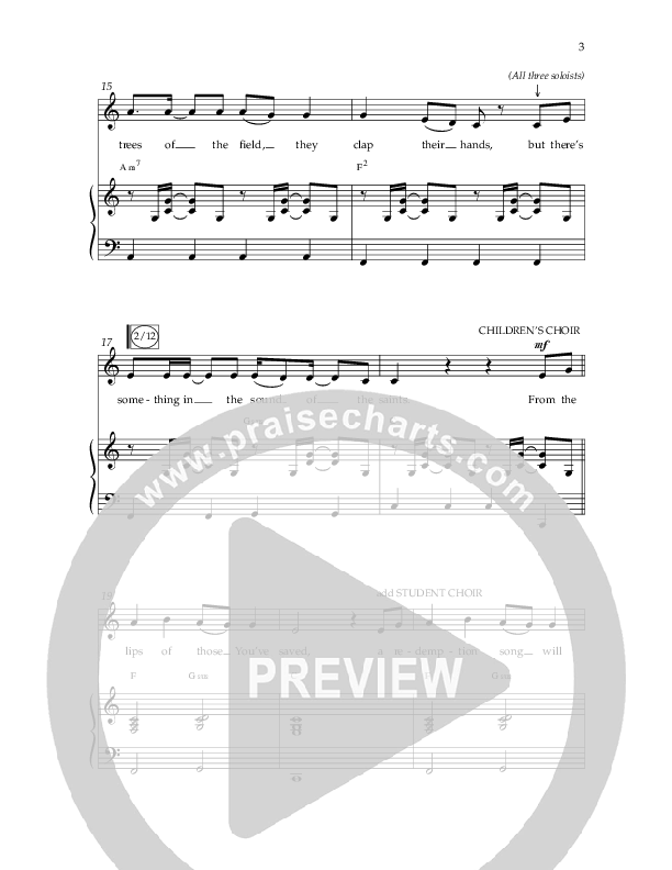 The Sound Of The Saints (Choral Anthem SATB) Anthem (SATB/Piano) (Arr. Ken Barker / Orch. Danny Zaloudik / Lifeway Choral)