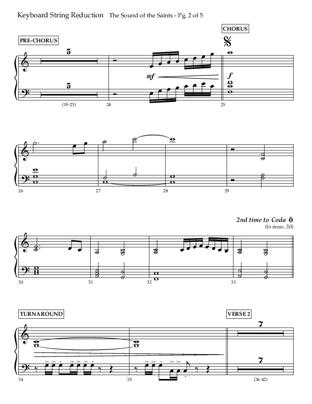 The Sound Of The Saints (Choral Anthem SATB) String Reduction (Arr. Ken Barker / Orch. Danny Zaloudik / Lifeway Choral)