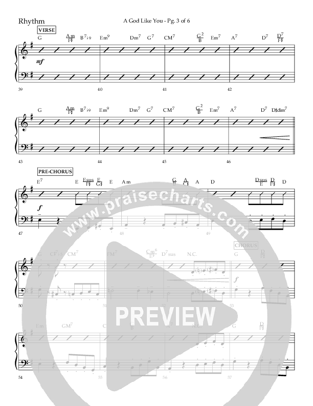 A God Like You (Choral Anthem SATB) Lead Melody & Rhythm (Lifeway Choral / Arr. Cliff Duren)