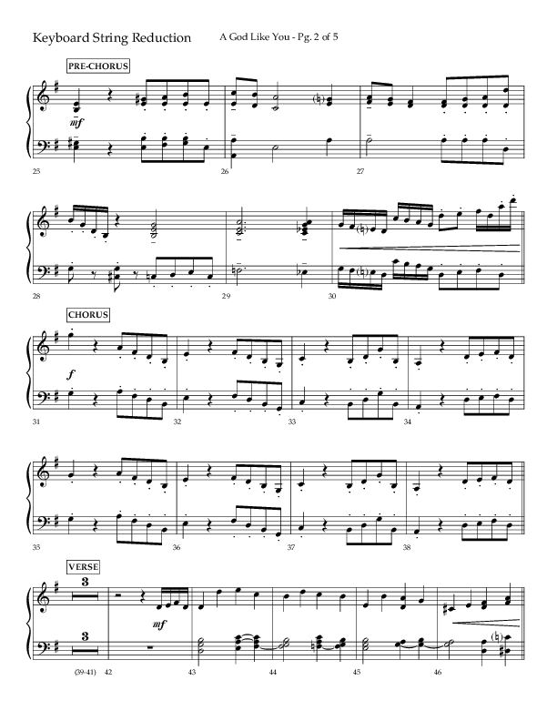 A God Like You (Choral Anthem SATB) String Reduction (Lifeway Choral / Arr. Cliff Duren)