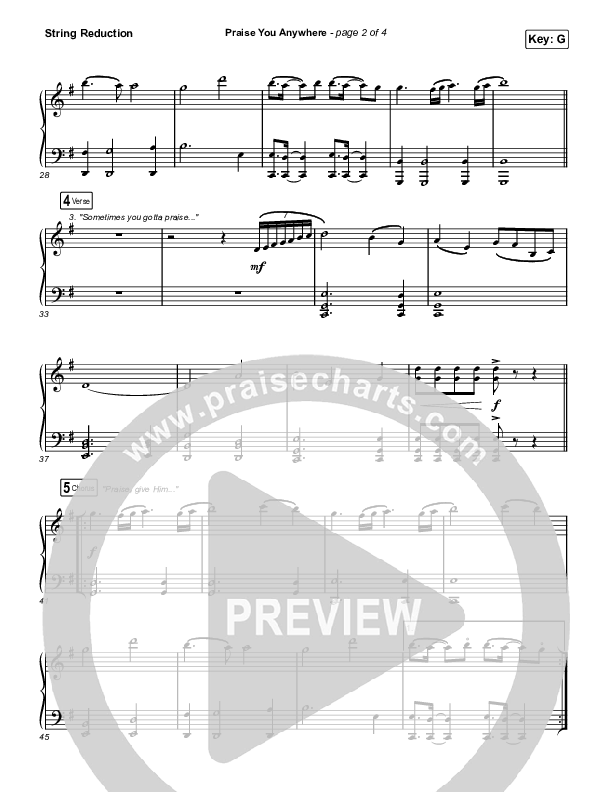 Praise You Anywhere (Sing It Now) String Reduction (Brandon Lake / Arr. Mason Brown)