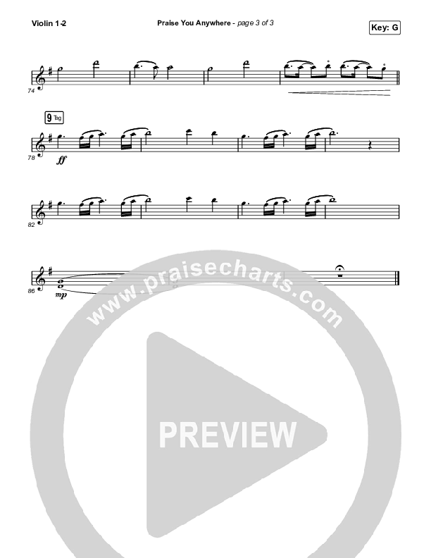 Praise You Anywhere (Sing It Now) String Pack (Brandon Lake / Arr. Mason Brown)
