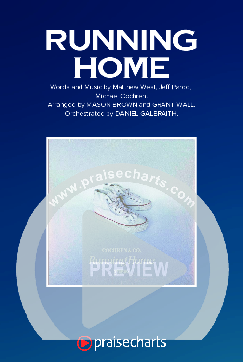 Running Home (Choral Anthem SATB) Octavo Cover Sheet (Cochren & Co / Arr. Mason Brown)