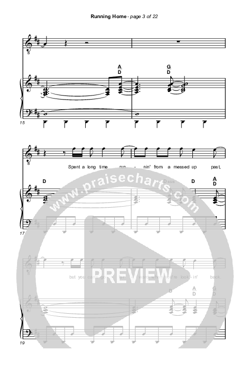 Running Home (Choral Anthem SATB) Octavo (SATB & Pno) (Cochren & Co / Arr. Mason Brown)