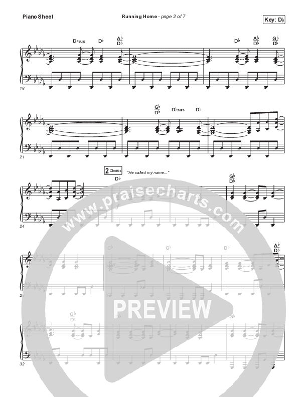 Running Home (Worship Choir/SAB) Piano Sheet (Cochren & Co / Arr. Mason Brown)