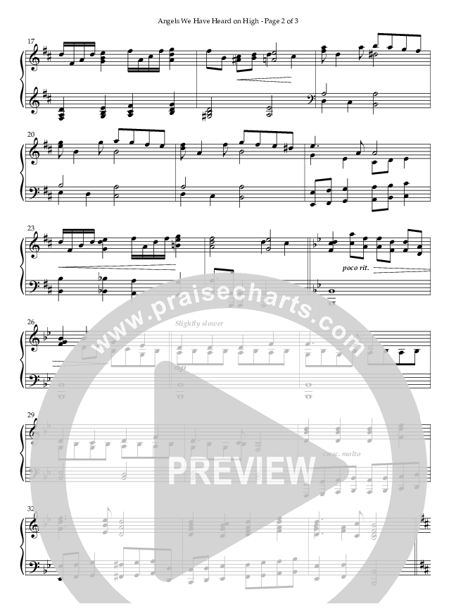 Angels We Have Heard On High (Instrumental) Piano Solo (Lifeway Worship / Arr. Ken Barker)