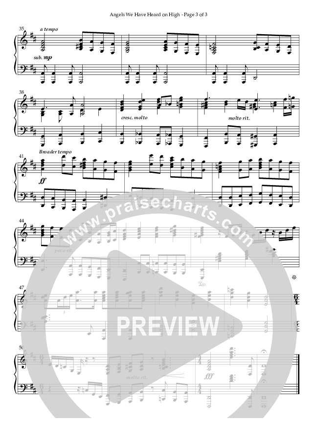 Angels We Have Heard On High (Instrumental) Piano Solo (Lifeway Worship / Arr. Ken Barker)