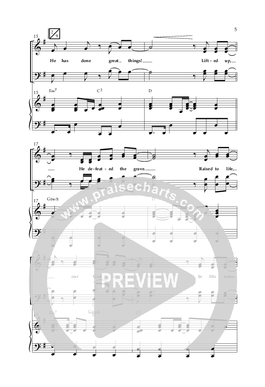God Is Able (Choral Anthem SATB) Anthem (SATB/Piano) (Lifeway Choral / Arr. Cliff Duren)