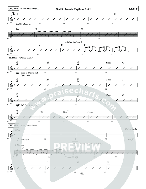 God So Loved (Choir Edition / Sing It Now) Lead Melody & Rhythm (Lifeway Choral / Arr. Luke Gambill / Orch. Dennis Allen)