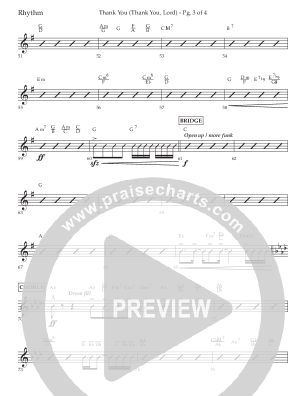 Thank You (Thank You Lord) (Choral Anthem SATB) Lead Melody & Rhythm (Lifeway Choral / Arr. Cliff Duren)