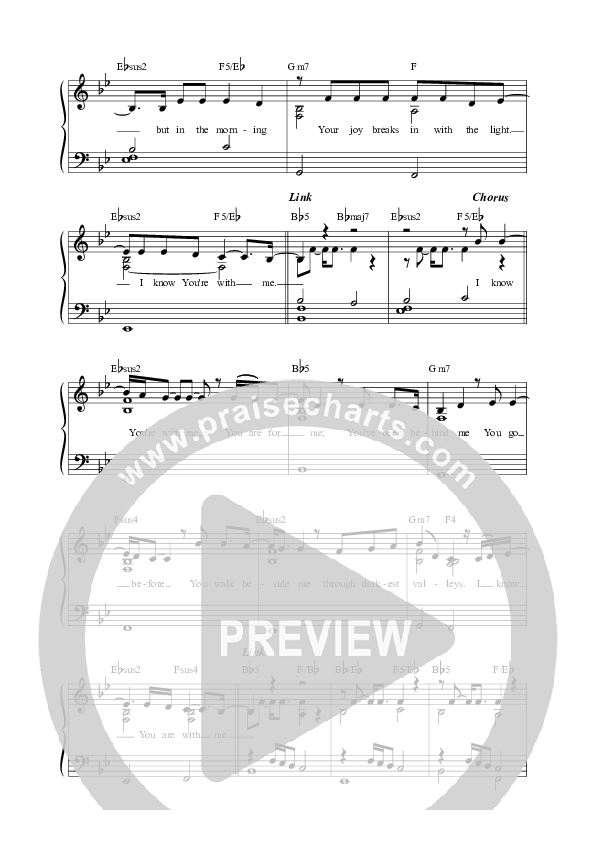 You Are With Me Lead Sheet Melody (Leslie Jordan)