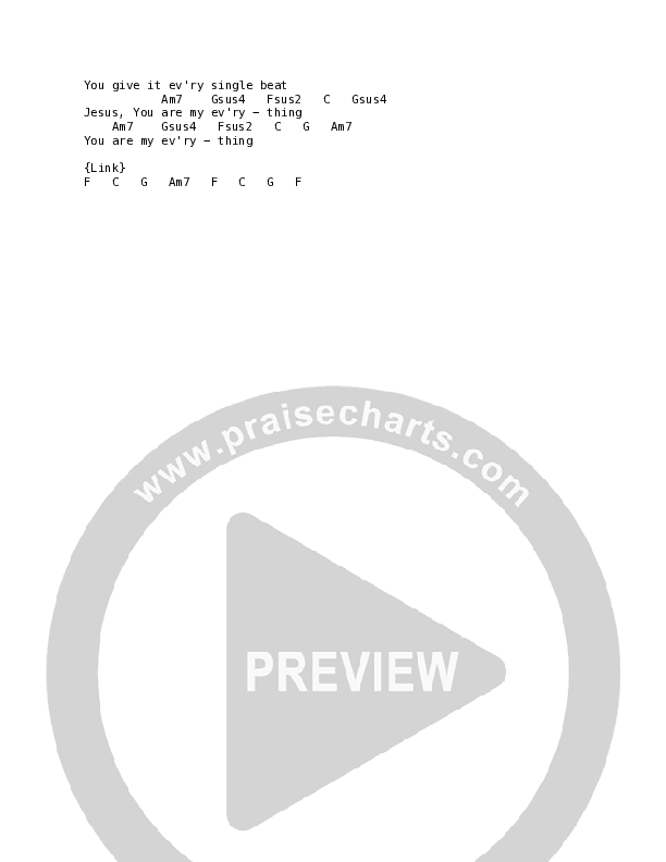 A Thousand Shores Chord Chart (Leslie Jordan)