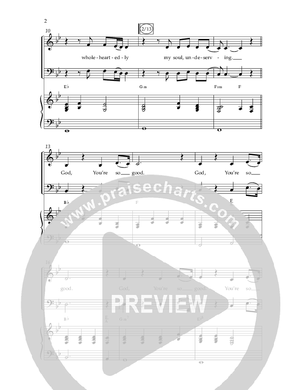 God You're So Good (Choral Anthem SATB) Anthem (SATB/Piano) (Lifeway Choral / Arr. Cliff Duren)