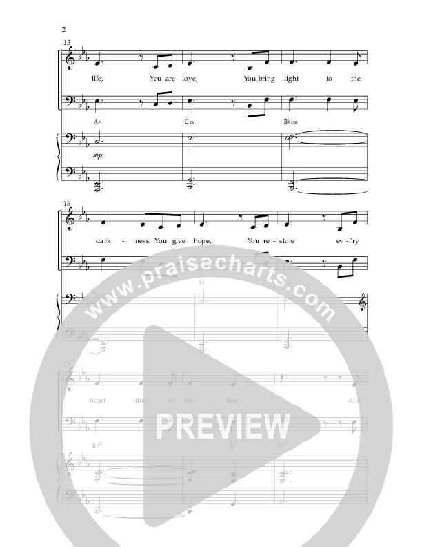 Great Are You Lord (Choral Anthem SATB) Anthem (SATB/Piano) (Lifeway Choral / Arr. Danny Mitchell)