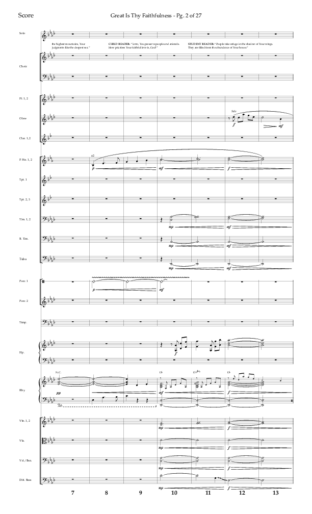 Great Is Thy Faithfulness (Beginning To End) (Choral Anthem SATB) Conductor's Score (Lifeway Choral / Orch. Danny Zaloudik / Arr. Craig Adams / Arr. Ken Barker / Arr. Danny Zaloudik)
