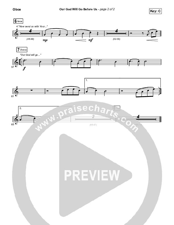 Our God Will Go Before Us Oboe (Keith & Kristyn Getty / Matt Boswell / Matt Papa)