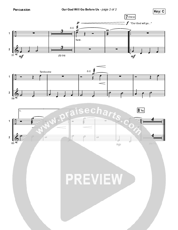 Our God Will Go Before Us Percussion (Keith & Kristyn Getty / Matt Boswell / Matt Papa)