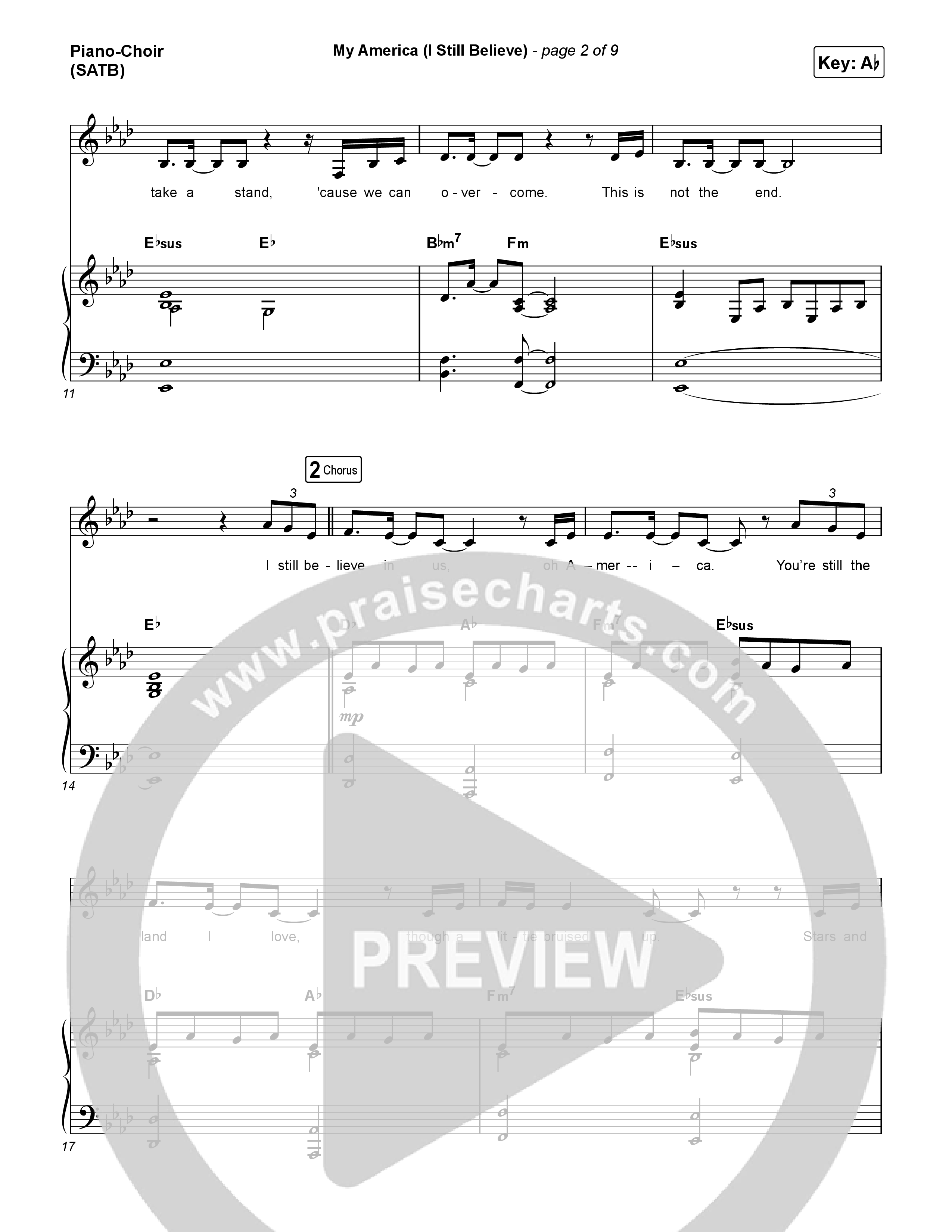 My America (I Still Believe) Piano/Vocal Pack (Danny Gokey)