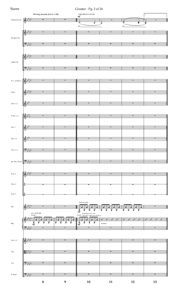 Greater (Choral Anthem SATB) Conductor's Score (Lifeway Choral / Arr. Craig Adams / Arr. Ken Barker / Orch. Danny Zaloudik)