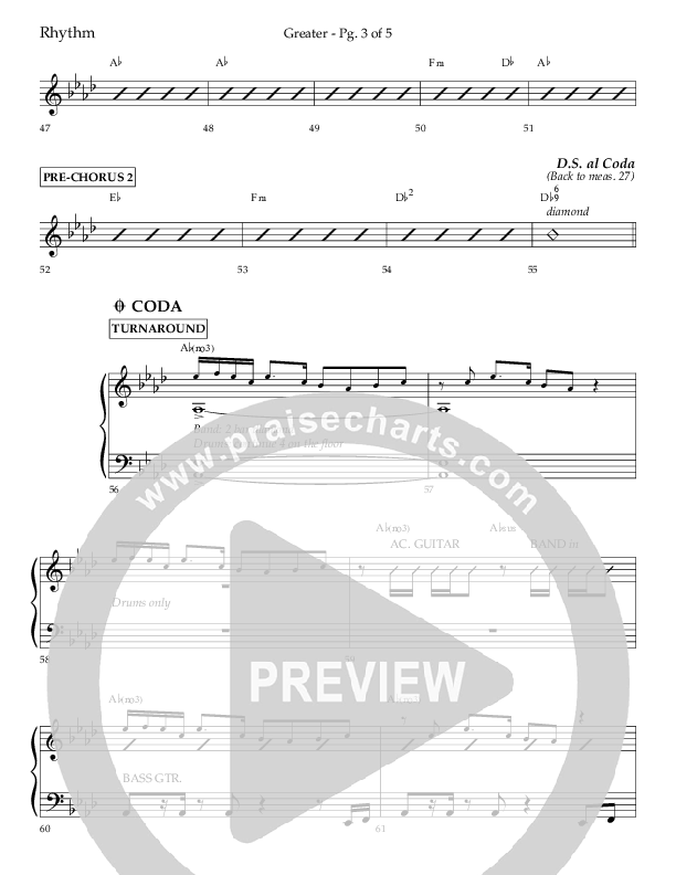 Greater (Choral Anthem SATB) Lead Melody & Rhythm (Lifeway Choral / Arr. Craig Adams / Arr. Ken Barker / Orch. Danny Zaloudik)