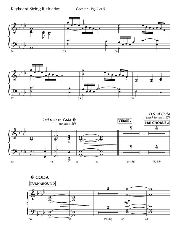 Greater (Choral Anthem SATB) String Reduction (Lifeway Choral / Arr. Craig Adams / Arr. Ken Barker / Orch. Danny Zaloudik)