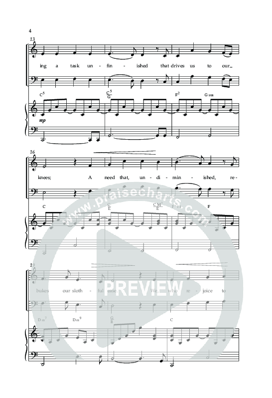 Facing A Task Unfinished (Choral Anthem SATB) Anthem (SATB/Piano) (Lifeway Choral / Arr. David Hamilton)