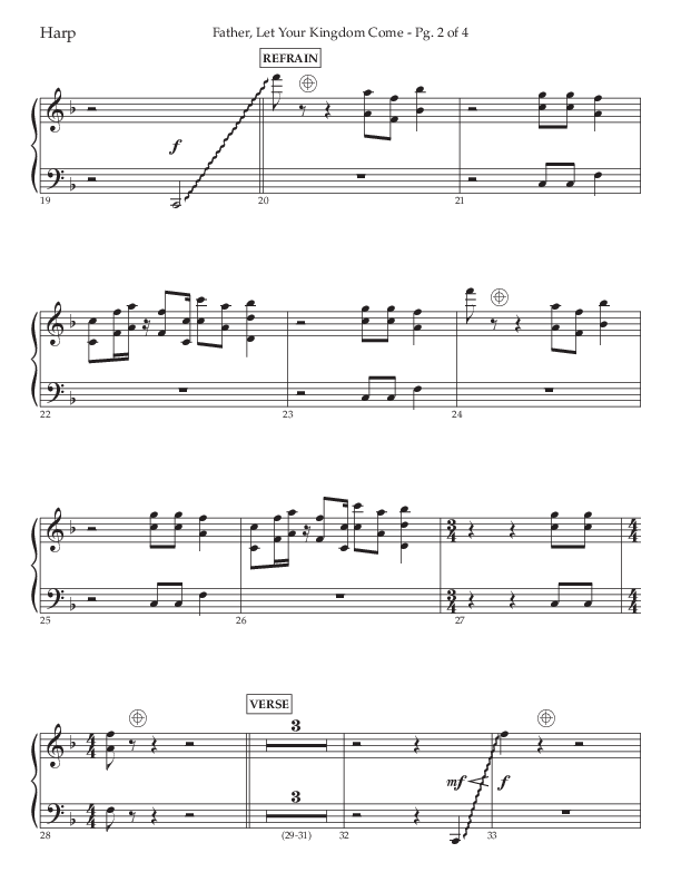 Father Let Your Kingdom Come (Choral Anthem SATB) Harp (Lifeway Choral / Arr. Joshua Spacht)