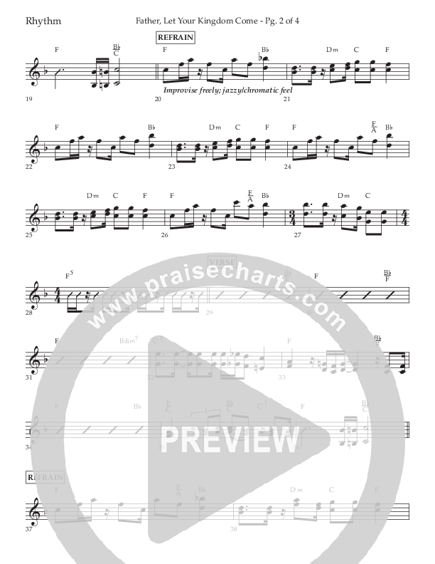 Father Let Your Kingdom Come (Choral Anthem SATB) Lead Melody & Rhythm (Lifeway Choral / Arr. Joshua Spacht)