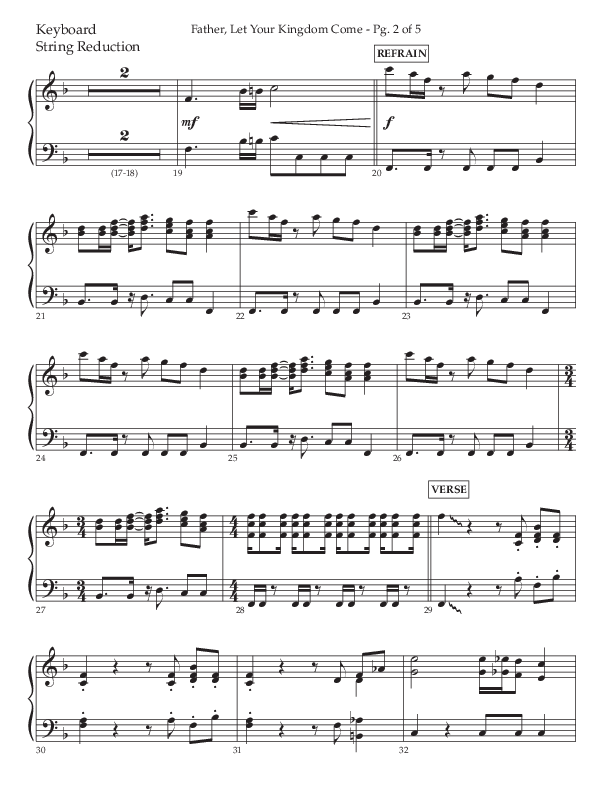 Father Let Your Kingdom Come (Choral Anthem SATB) String Reduction (Lifeway Choral / Arr. Joshua Spacht)