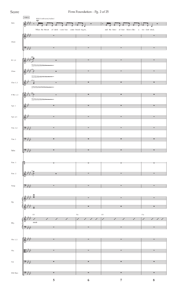 Firm Foundation (Choral Anthem SATB) Conductor's Score (Lifeway Choral / Arr. Kirk Kirkland / Orch. Cliff Duren)