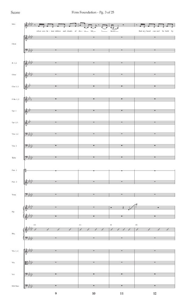 Firm Foundation (Choral Anthem SATB) Orchestration (Lifeway Choral / Arr. Kirk Kirkland / Orch. Cliff Duren)