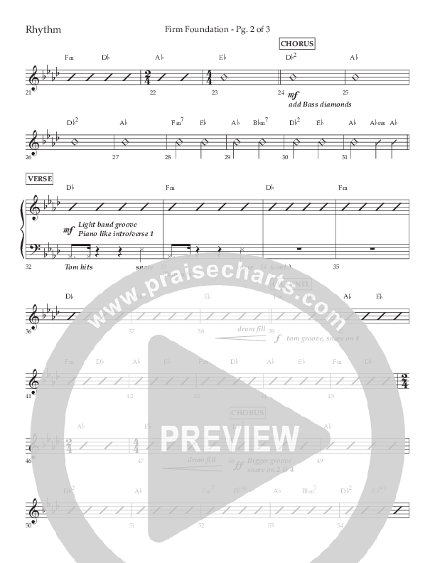 Firm Foundation (Choral Anthem SATB) Lead Melody & Rhythm (Lifeway Choral / Arr. Kirk Kirkland / Orch. Cliff Duren)