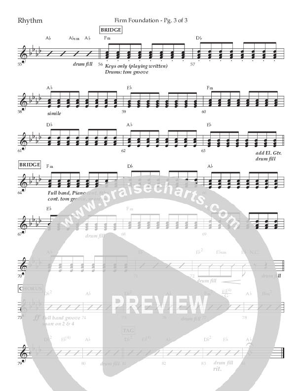 Firm Foundation (Choral Anthem SATB) Lead Melody & Rhythm (Lifeway Choral / Arr. Kirk Kirkland / Orch. Cliff Duren)