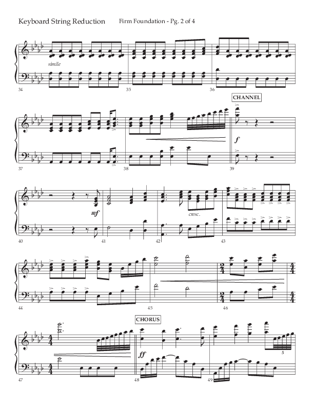 Firm Foundation (Choral Anthem SATB) String Reduction (Lifeway Choral / Arr. Kirk Kirkland / Orch. Cliff Duren)