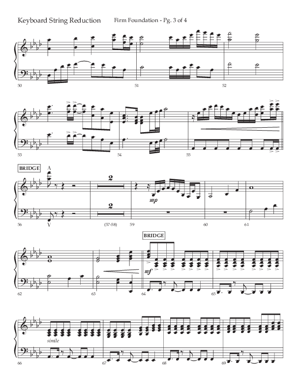 Firm Foundation (Choral Anthem SATB) String Reduction (Lifeway Choral / Arr. Kirk Kirkland / Orch. Cliff Duren)