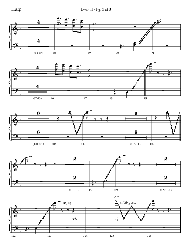 Even If (Choral Anthem SATB) Harp (Lifeway Choral / Arr. Bradley Knight)