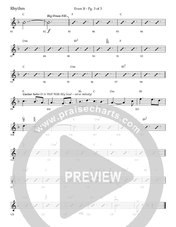 Even If (Choral Anthem SATB) Lead Melody & Rhythm (Lifeway Choral / Arr. Bradley Knight)