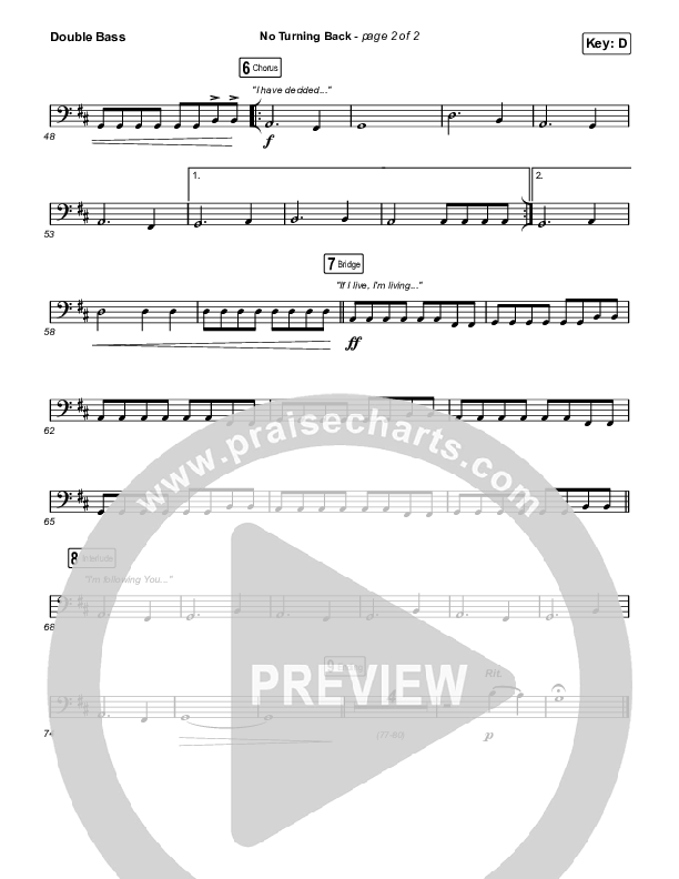 No Turning Back String Bass (Steffany Gretzinger / Leeland)